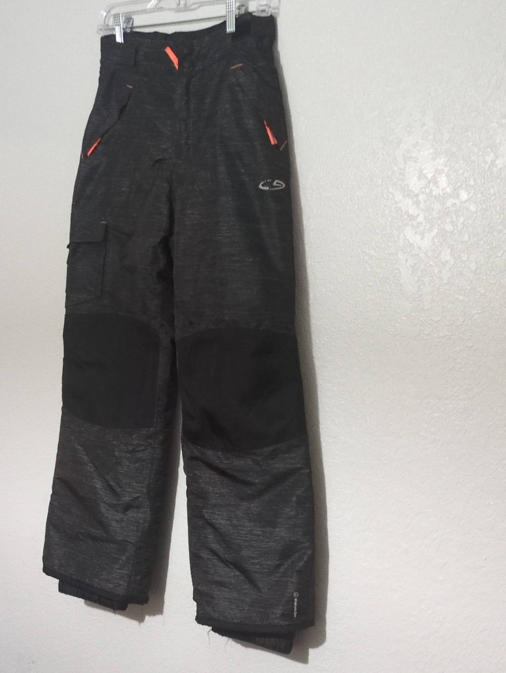 Champion Black Winter Snow Pants with Silver Logo Tag